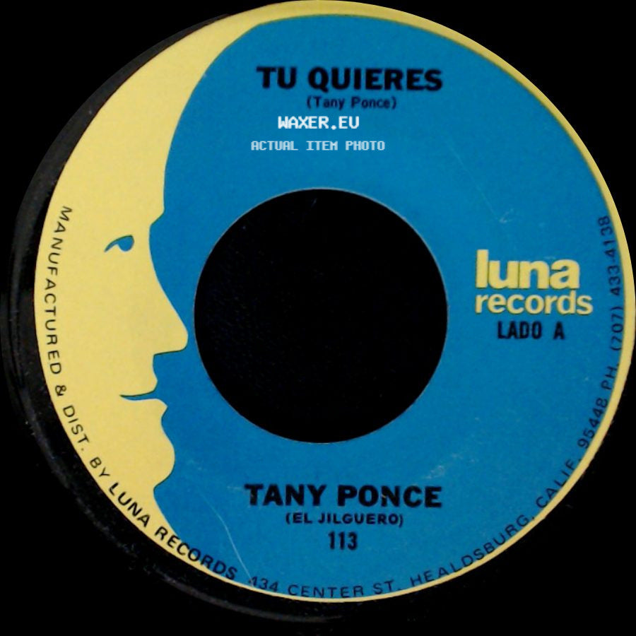 Tany Ponce - Tu Quieres / El Jardinero side A