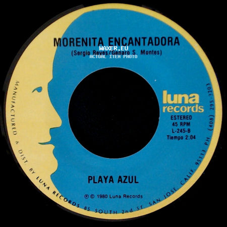 Playa Azul - Malas Mañas / Morenita Encantadora side B