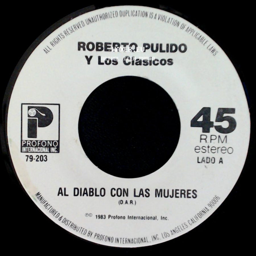 Roberto Pulido Y Los Clasicos - Al Diablo Con Las Mujeres / Tierra Mala side A