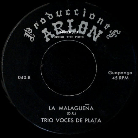 Trio Voces De Plata - La Malagueña / Alma Llanera side A