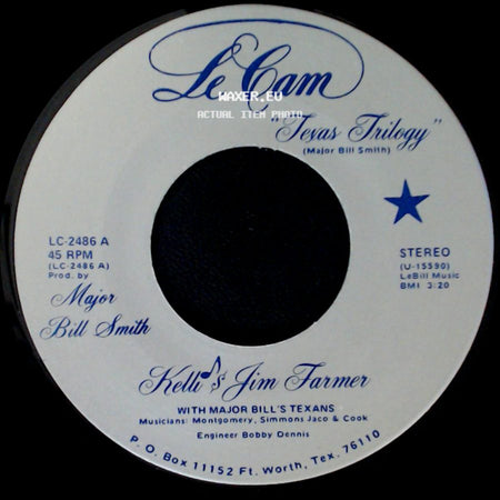 Kelli & Jim Farmer / Kelli & Ron Williams - Texas Trilogy / Saturday Night At Cains side A
