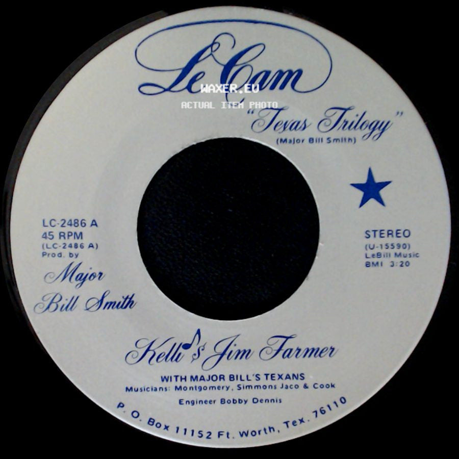 Kelli & Ron Williams / Kelli & Jim Farmer With Major Bill's Texans - Saturday Night At Cains / Texas Trilogy side B