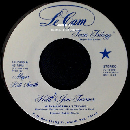 Kelli & Jim Farmer / Kelli & Ron Williams - Texas Trilogy / Saturday Night At Cains side A