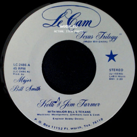 Kelli & Ron Williams / Kelli & Jim Farmer - Saturday Night At Cains / Texas Trilogy side B