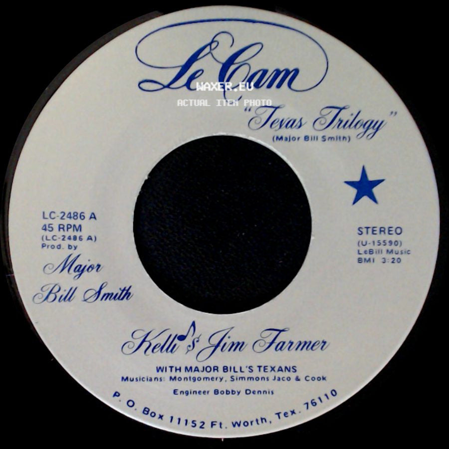 Kelli & Jim Farmer / Kelli & Ron Williams - Texas Trilogy / Saturday Night At Cains side A
