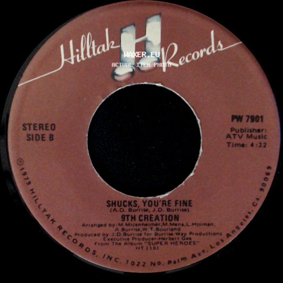 9Th Creation - Let's Dance / Shucks, You're Fine side B