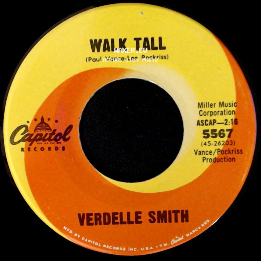 Verdelle Smith - Walk Tall / In My Room (El Amor) side A