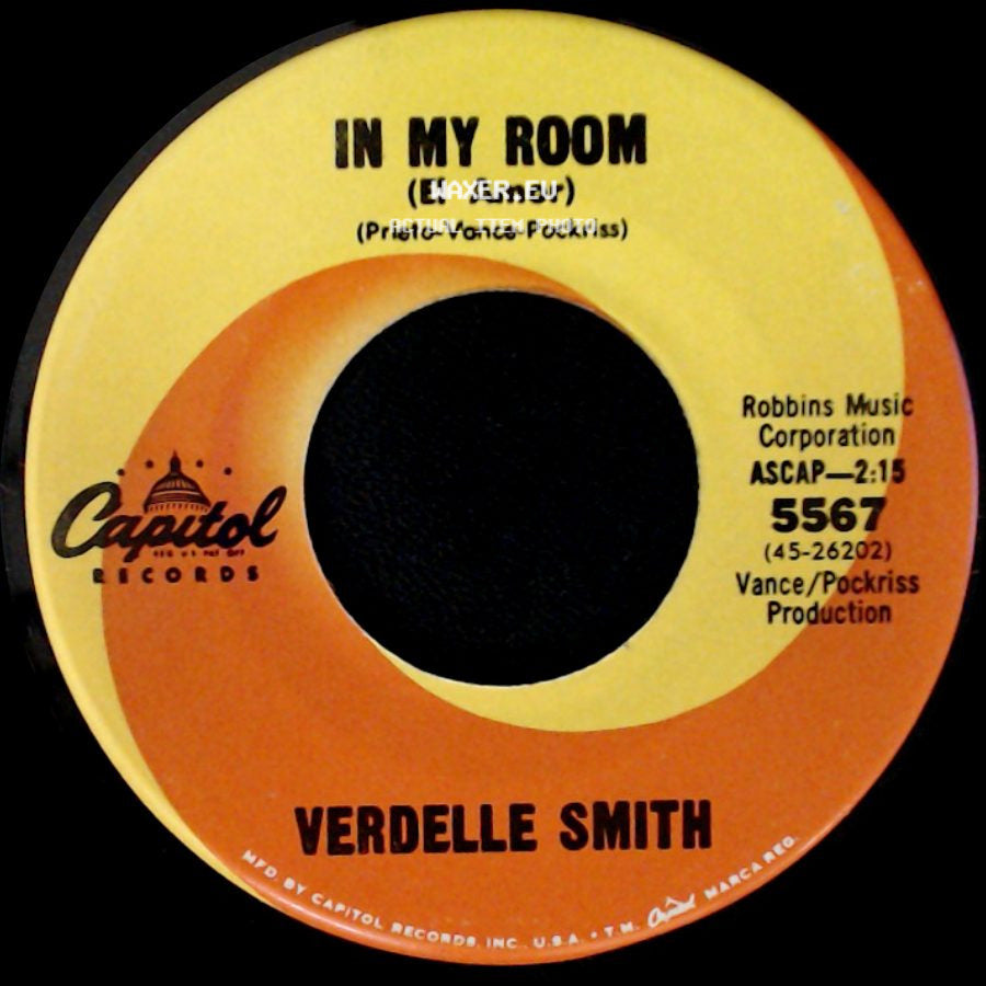 Verdelle Smith - Walk Tall / In My Room (El Amor) side B