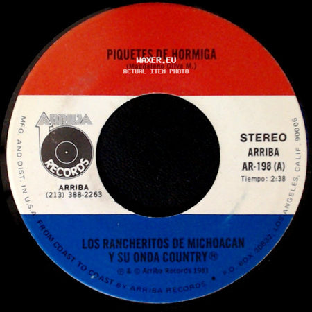 Los Rancheritos De Michoacan Y Su Onda Country - El Chubasco / Piquetes De Hormiga side B