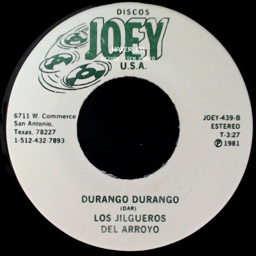 Los Jilgueros Del Arroyo - El Carro Amarillo / Durango Durango side B