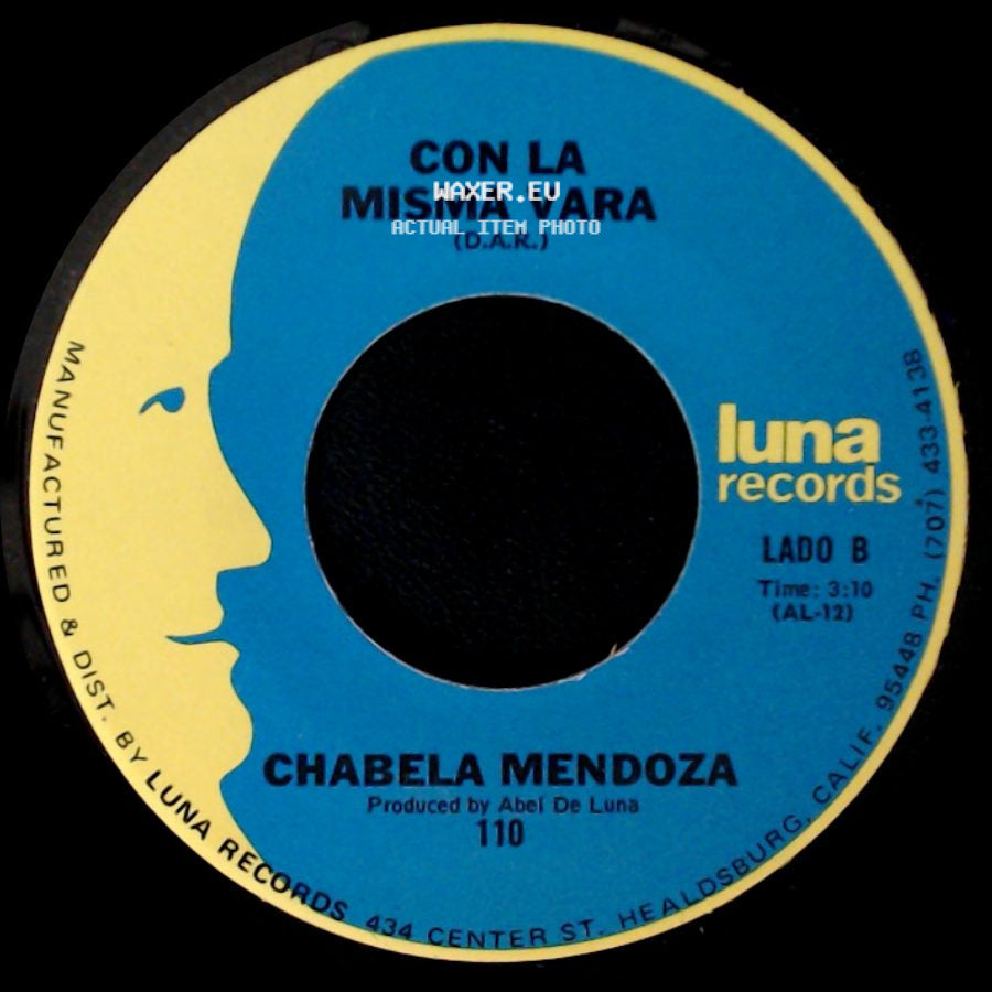 Chabela Mendoza - Devolucion / Con La Misma Vara side B