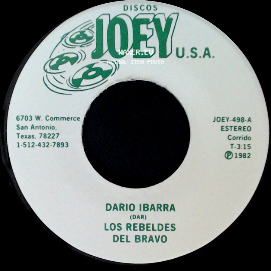 Dario Ibarra (Dar) / Los Rebeldes Del Bravo - Los Rebeldes Del Bravo / La Hija Olvidada side A