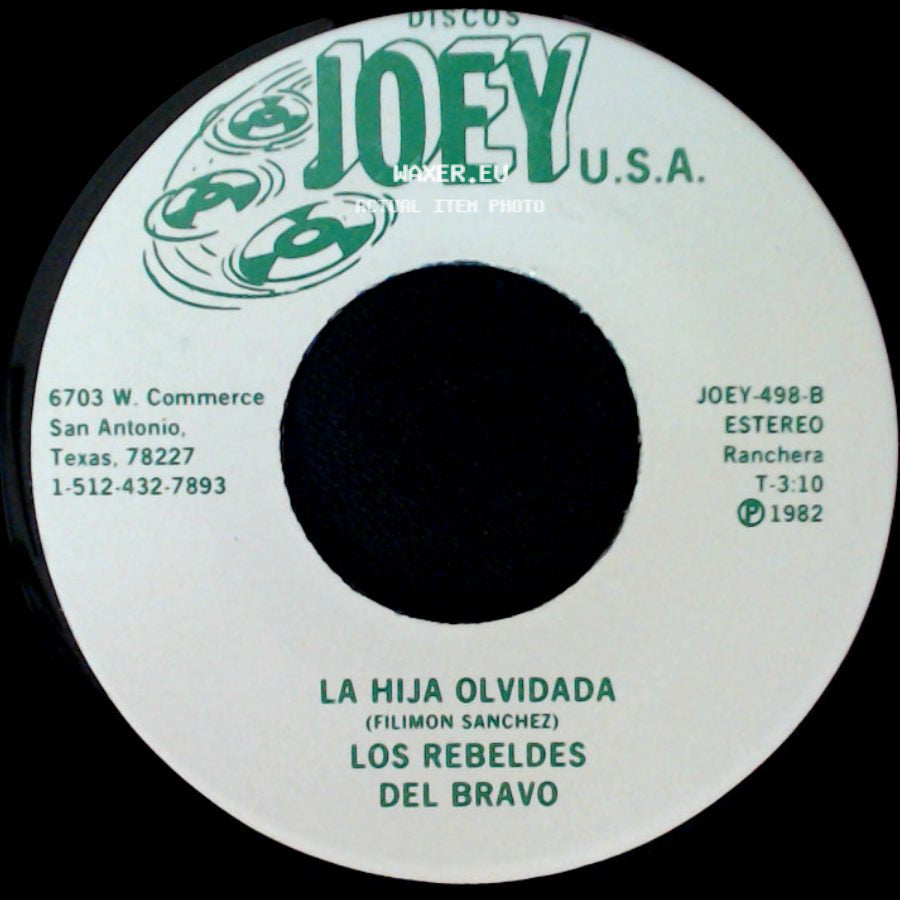 Dario Ibarra (Dar) / Los Rebeldes Del Bravo - Los Rebeldes Del Bravo / La Hija Olvidada side B