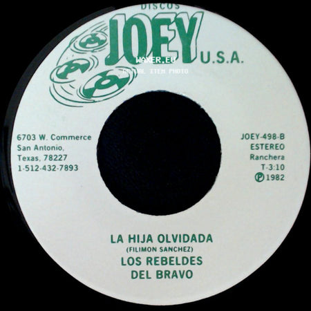Dario Ibarra (Dar) / Los Rebeldes Del Bravo - Los Rebeldes Del Bravo / La Hija Olvidada side B