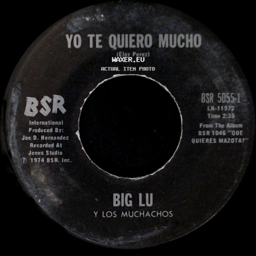 Big Lu Y Los Muchachos / Ric Lu Y Los Muchachos - Yo Te Quiero Mucho / Triste Pensamiento side A