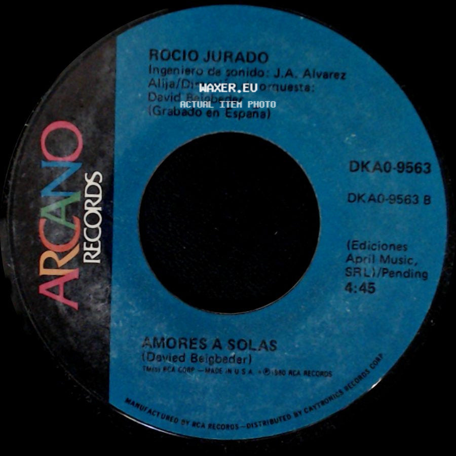 Rocio Jurado - Señora / Amores A Solas side B