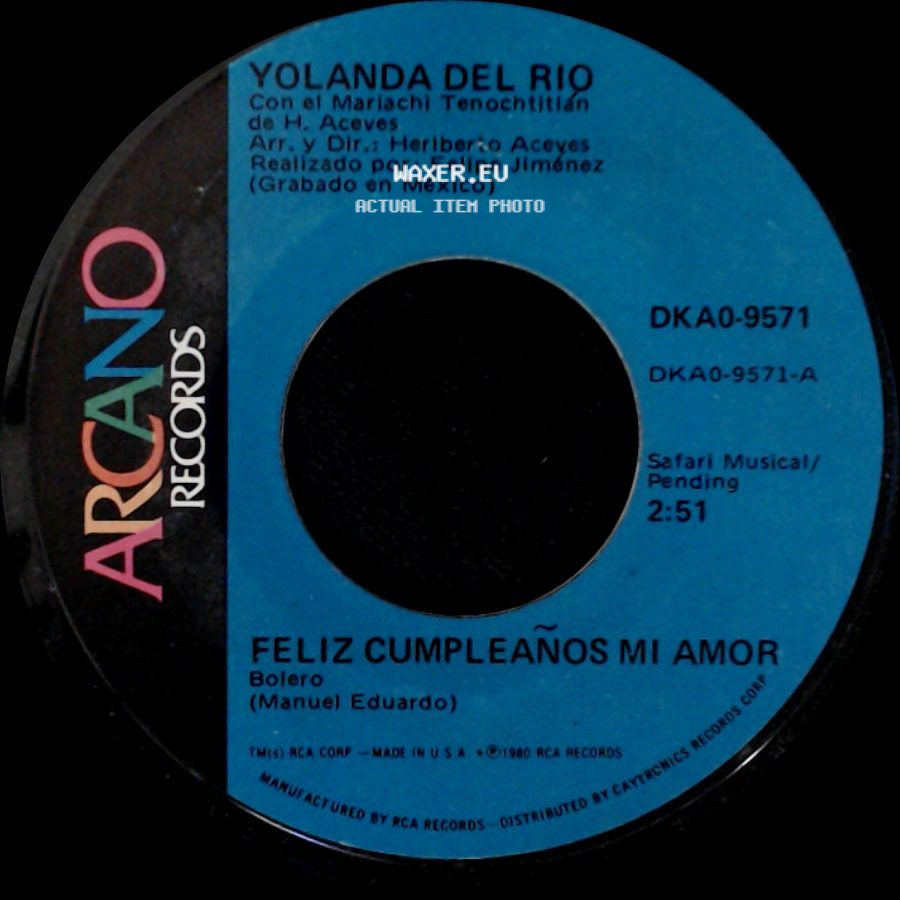 Yolanda Del Rio - Feliz Cumpleaños Mi Amor / La Mujer Del Gatillero side A
