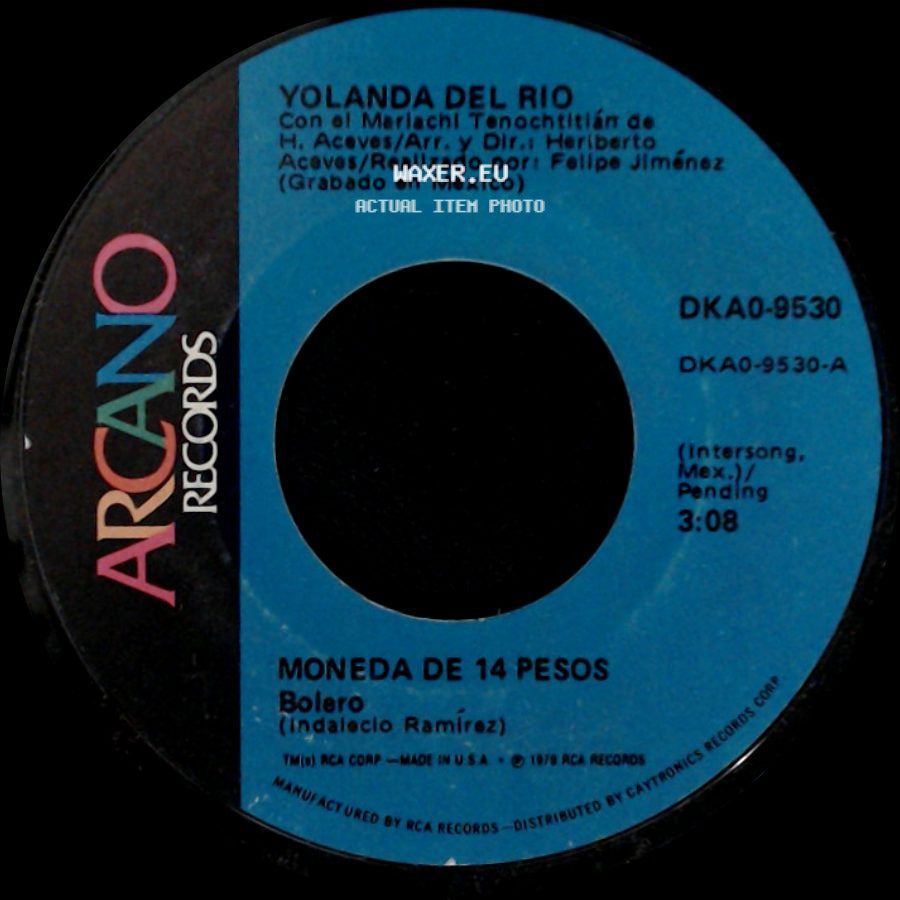 Yolanda Del Rio - Moneda De 14 Pesos / Noche Buena side A
