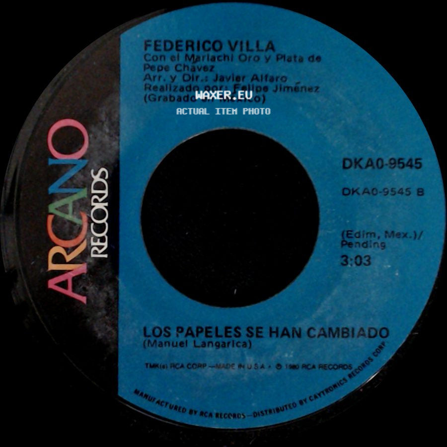 Federico Villa - Las Tres Tumbas / Los Papeles Se Han Cambiado side B