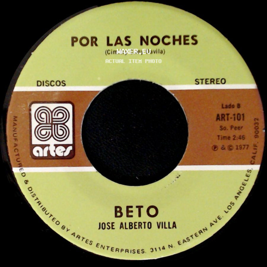 Jose Alberto Villa / Beto - La Gran Señora / Por Las Noches side B