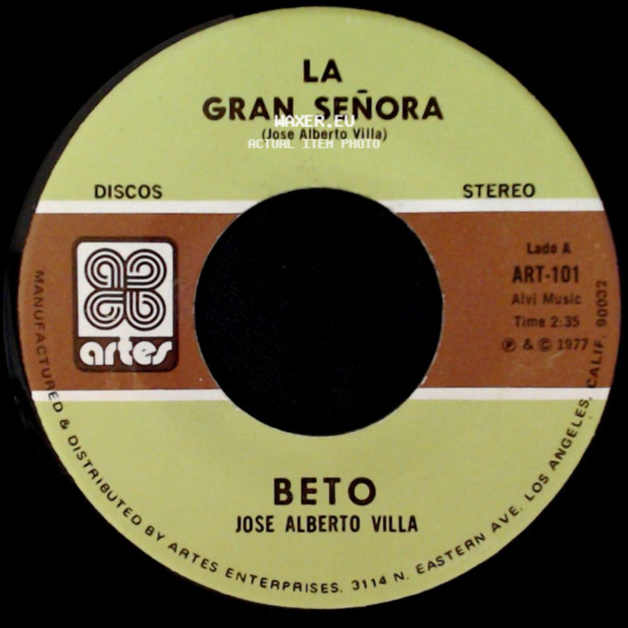 Jose Alberto Villa / Beto - Beto / Por Las Noches side A