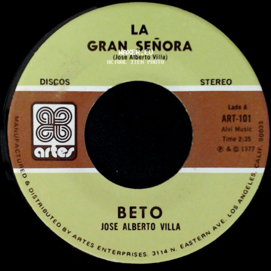 Beto / Jose Alberto Villa - La Gran Señora / Por Las Noches side A