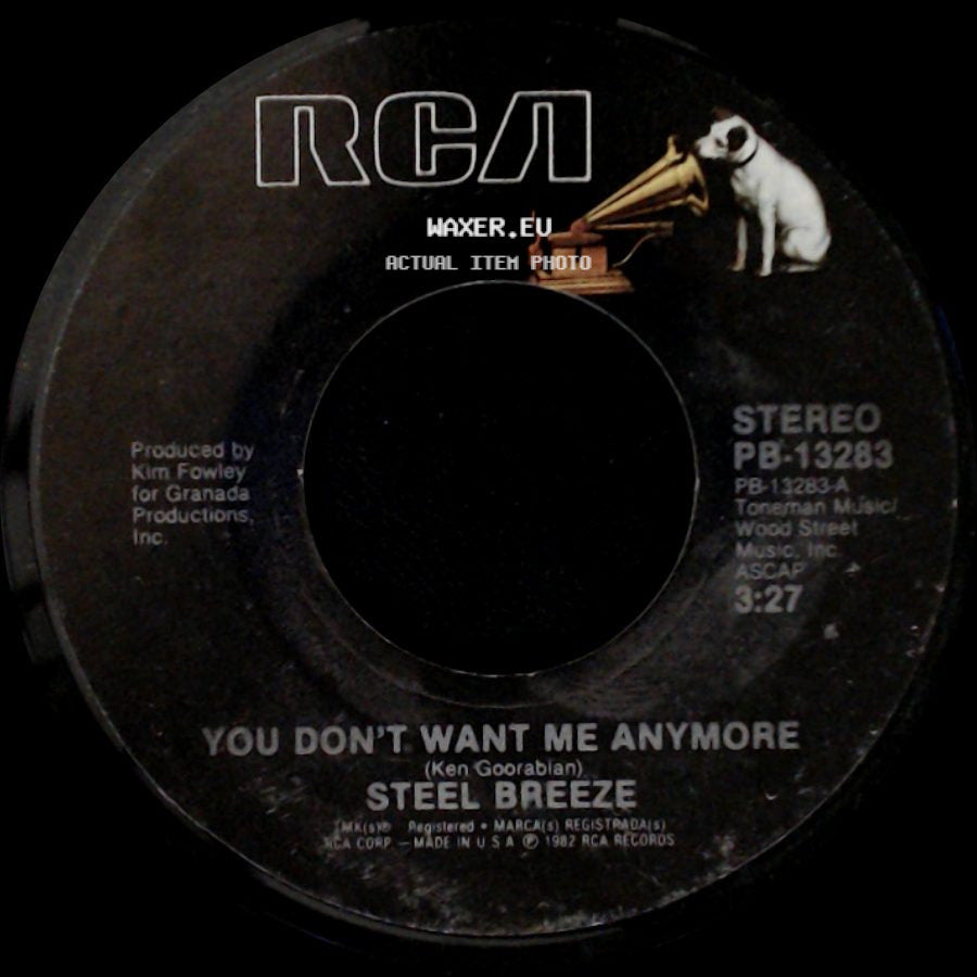 Steel Breeze - Who's Gonna Love You Tonight / You Don't Want Me Anymore side B