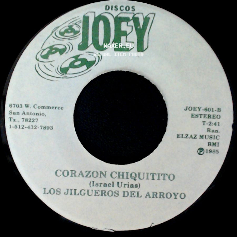 Los Jilgueros Del Arroyo - El Corrido Del Zorro Garcia / Corazon Chiquitito side B