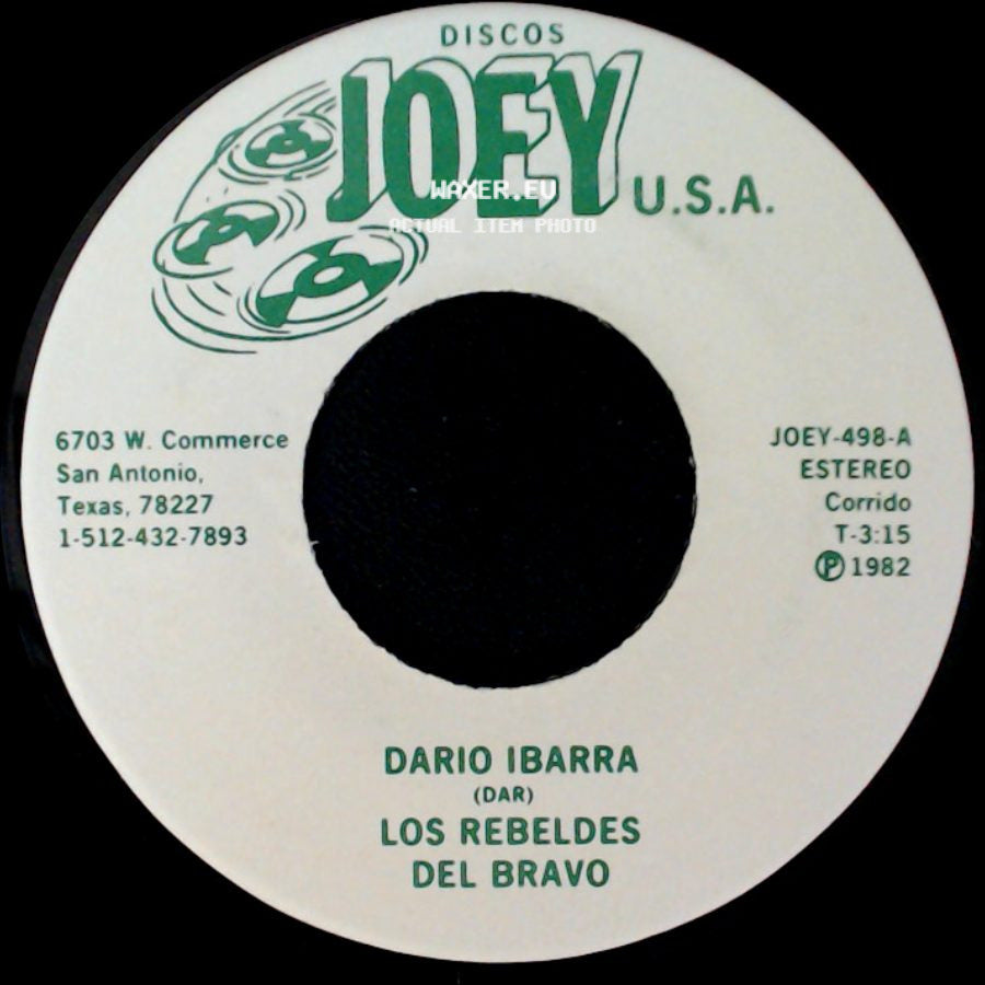 Dario Ibarra / Los Rebeldes Del Bravo - Los Rebeldes Del Bravo / La Hija Olvidada side A