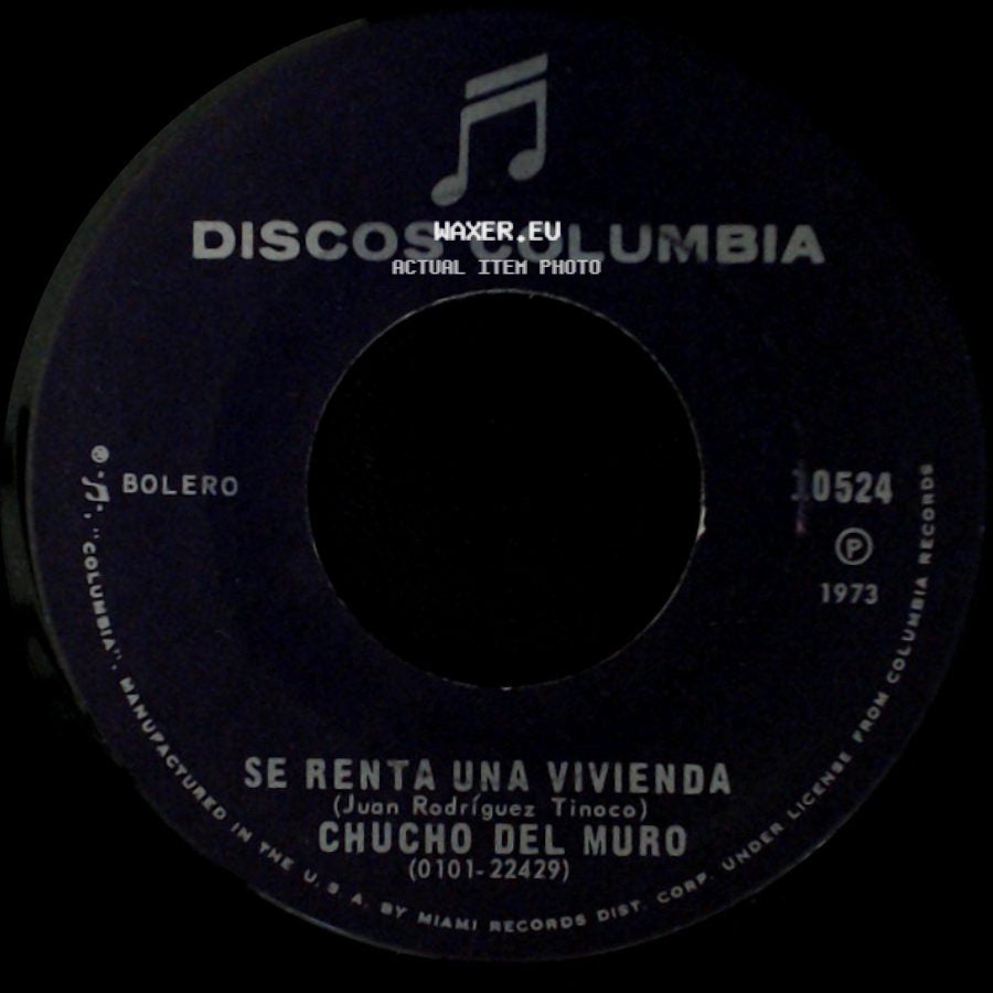 Chucho Del Muro - Dejame Rehacer Mi Vida / Se Renta Una Vivienda side B