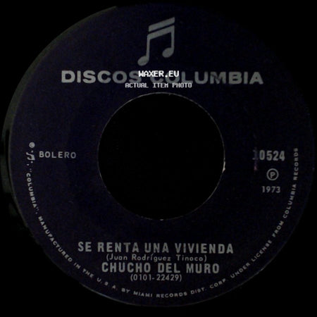 Chucho Del Muro - Dejame Rehacer Mi Vida / Se Renta Una Vivienda side B
