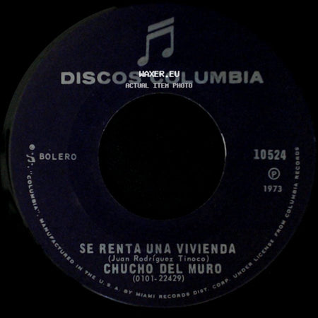 Chucho Del Muro - Dejame Rehacer Mi Vida / Se Renta Una Vivienda side B