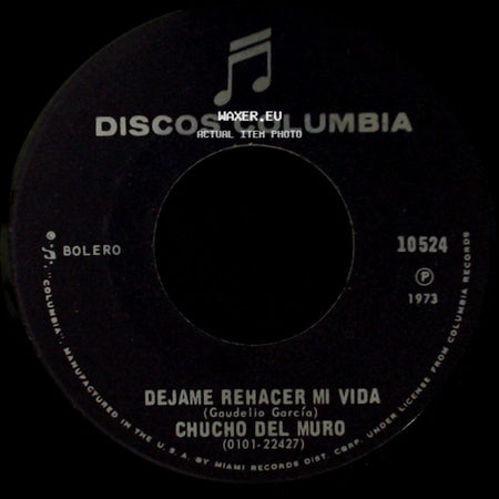Chucho Del Muro - Dejame Rehacer Mi Vida / Se Renta Una Vivienda side A