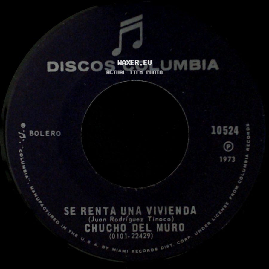 Chucho Del Muro - Dejame Rehacer Mi Vida / Se Renta Una Vivienda side B