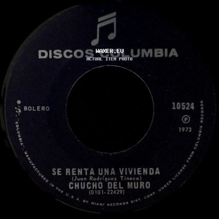 Chucho Del Muro - Dejame Rehacer Mi Vida / Se Renta Una Vivienda side B