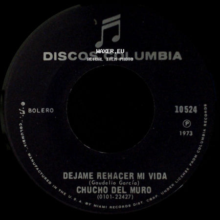 Chucho Del Muro - Dejame Rehacer Mi Vida / Se Renta Una Vivienda side A
