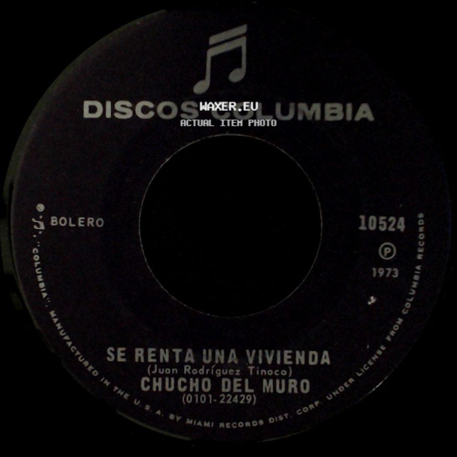 Chucho Del Muro - Dejame Rehacer Mi Vida / Se Renta Una Vivienda side B