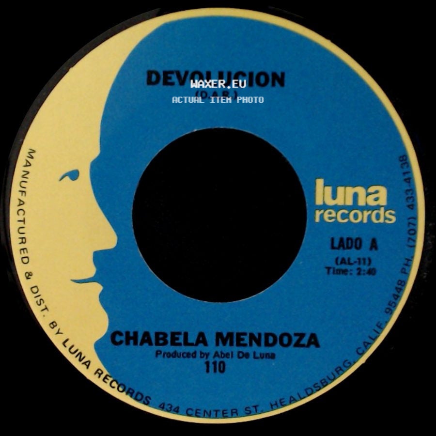 Chabela Mendoza - Devolucion (D.A.R.) / Con La Misma Vara side A