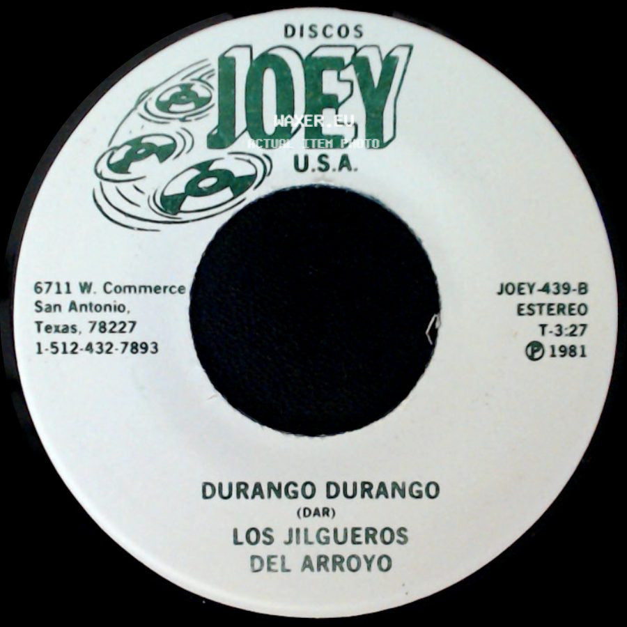 Los Jilgueros Del Arroyo - Durango Durango / El Carro Amarillo side A