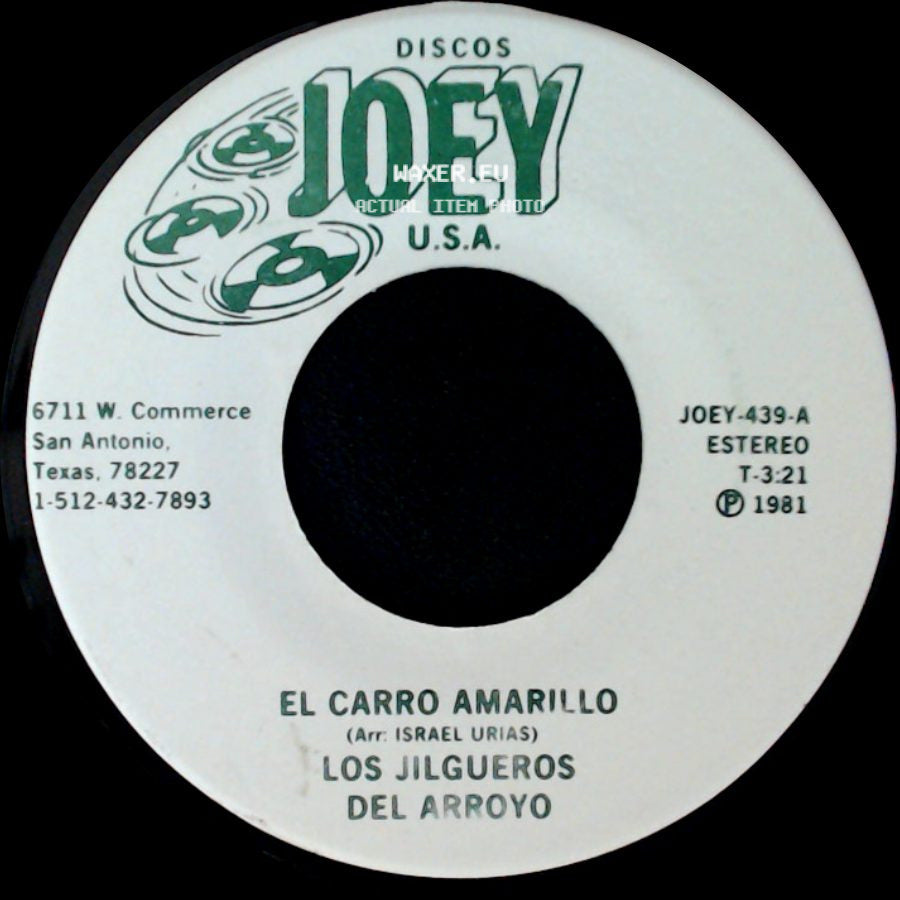 Los Jilgueros Del Arroyo - Durango Durango / El Carro Amarillo side B