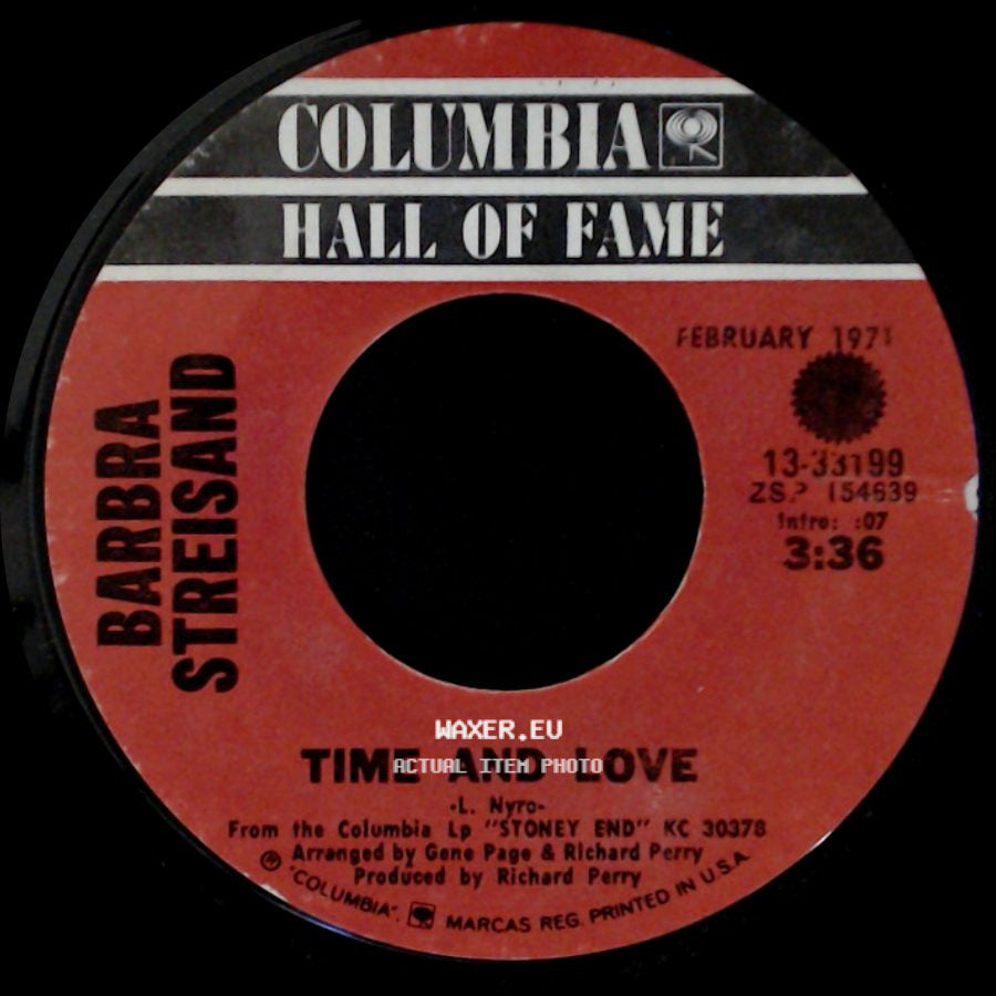 Barbra Streisand - Time And Love / Stoney End side A