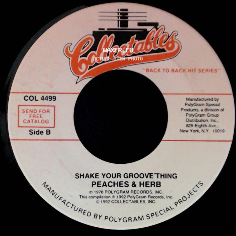 Peaches & Herb - Re-United / Shake Your Groove Thing side B