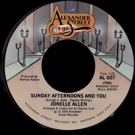Jonelle Allen - Sunday Afternoons And You / Baby, I Just Wanna Love You side A