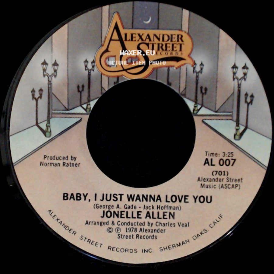 Jonelle Allen - Sunday Afternoons And You / Baby, I Just Wanna Love You side B