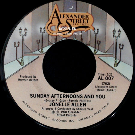Jonelle Allen - Baby, I Just Wanna Love You / Sunday Afternoons And You side B
