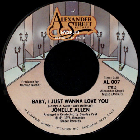 Jonelle Allen - Baby, I Just Wanna Love You / Sunday Afternoons And You side A