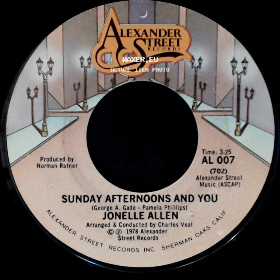 Jonelle Allen - Baby, I Just Wanna Love You / Sunday Afternoons And You side B