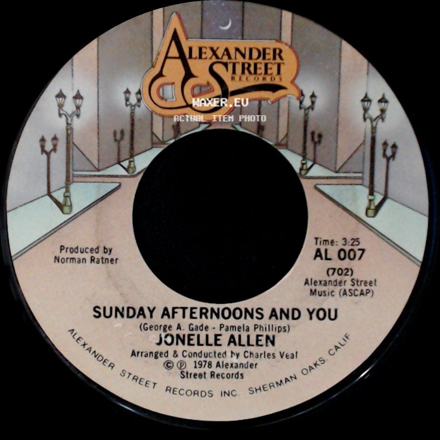 Jonelle Allen - Baby, I Just Wanna Love You / Sunday Afternoons And You side B