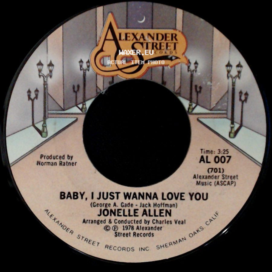 Jonelle Allen - Baby, I Just Wanna Love You / Sunday Afternoons And You side A