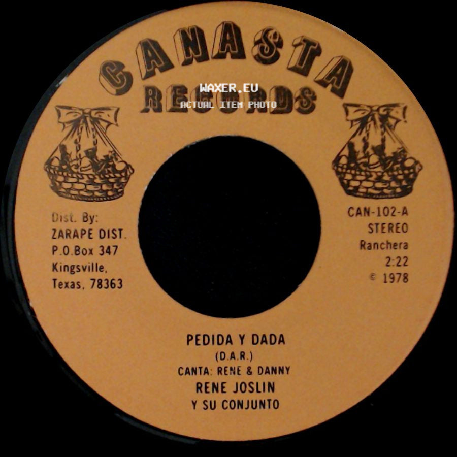 Rene Joslin Y Su Conjunto - Chaparrita Linda / Pedida Y Dada side B